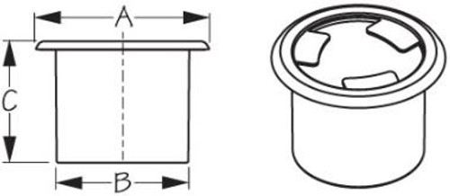 Sea-Dog Line Drink Holder W/ Bumpers 588090-3