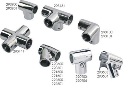 Sea-Dog Line Ss 4-Way Corner Fitting 1" 293131-1