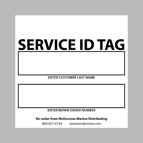 Rj Business Forms Service Tags (100/Pk)