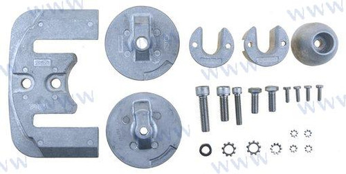 Recambios Marinos Kit Anodes Mercury Aluminum Reckitmbravo3Al