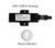 Talos SFD1000R White Round Flush Mount Lightning Detector with 20ft Cable