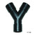 T.H. Marine 1 1/2 Barbed Y Fitting Black Y-112-Dp