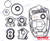 Recambios Marinos Lower Unit Gasket Kit Rec69D-W0001-20