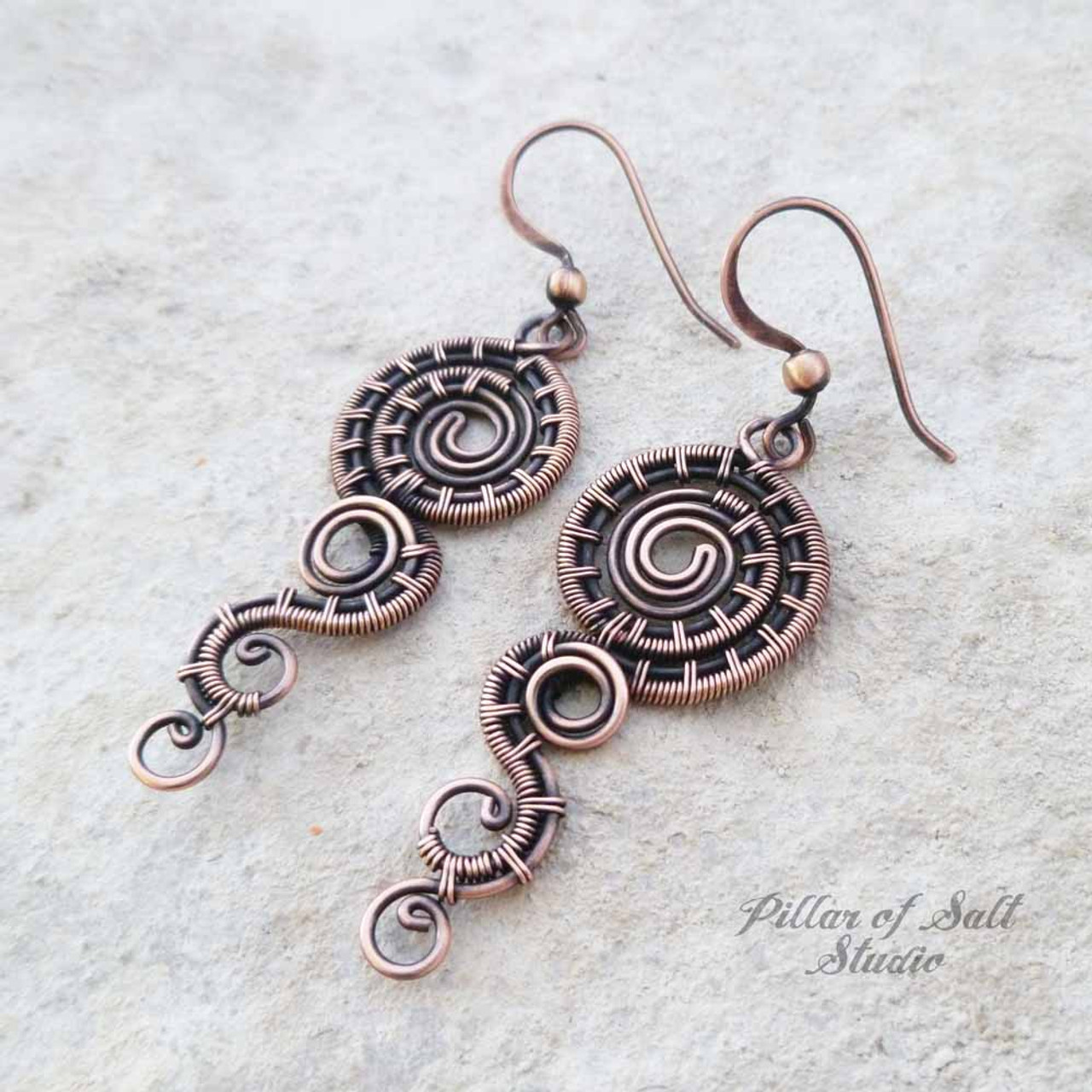 Handmade wire store earrings