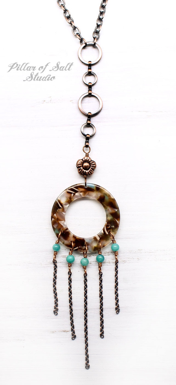 Long Mermaid Fringe Necklace - Pillar of Salt Studio, Inc.