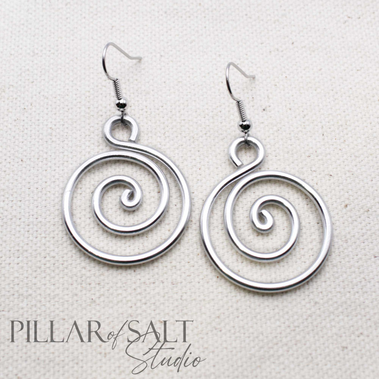 Spiral Aluminum Earrings