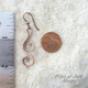 Copper wire dangle earrings