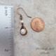 Copper wire wrapped earrings / earthy jewelry by Pillar of Salt Studio