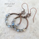 Labradorite copper earrings wire wrapped jewelry by Pillar of Salt Studio