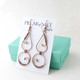 Long Wire Wrapped Copper Earrings