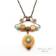 Orange & Aqua Necklace