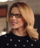 silver threader earrings worn by Felicity on Arrow, season 7 episode 15.