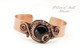 Black Onyx and Copper Cuff Bracelet