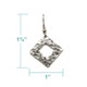 Hammered Aluminum Square Earrings