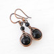 Black Onyx and Copper jewelry gift for 7th anniversary