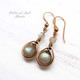 Labradorite earrings in copper by Pillar of Salt Studio