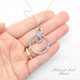 Aluminum Infinity Spiral Necklace