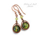 Green Peridot August birthstone earrings