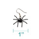 Black Spider Earrings