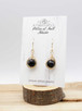 Black Onyx Yellow Gold-Filled Drop Earrings