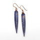 Blue & Orange Sodalite Spike Earrings