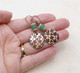 Lucky 4-Leaf Clover Handcrafted Solid Copper Earrings