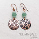 Lucky 4-Leaf Clover Handcrafted Solid Copper Earrings