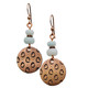 Easter Egg Bunny Handcrafted Solid Copper Earrings