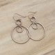Bronze Infinity  Wire Wrapped Earrings