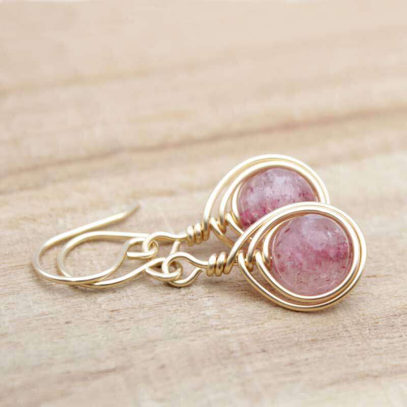 Handcrafted wire wrapped earrings Pillar of Salt Studio