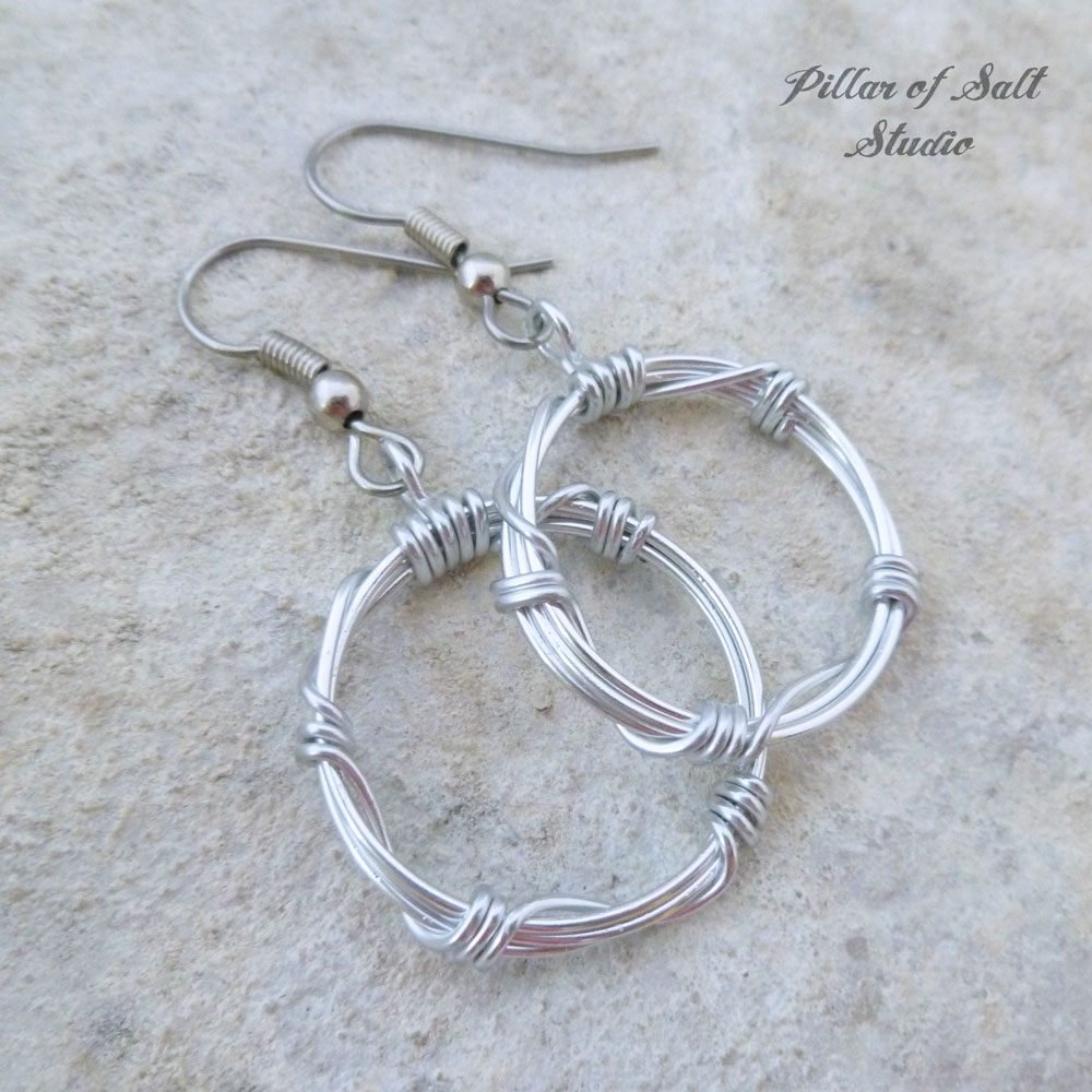 barbed wire earrings