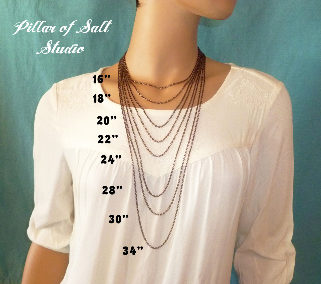 choose your length of Solid copper chain for your necklace