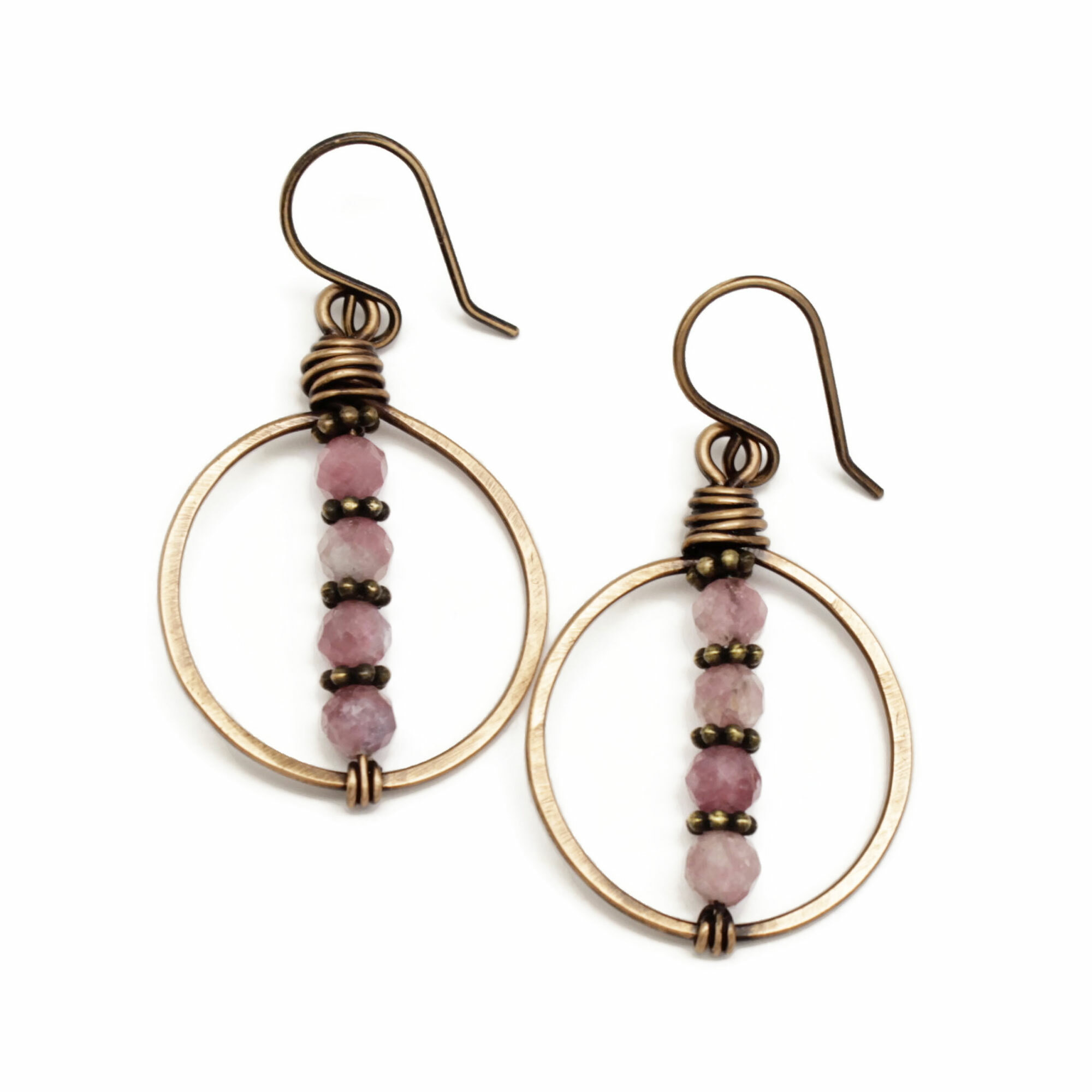 Simple Wire Wrapped Earrings (0126) NEW · NY6 Design  Wholesale Beads  online, Jewelry Making Supplies in Dallas suburb