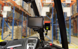 Tablet Mounted Pocket Scanner Holder | 7160-1389 | 7160-1389