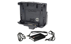 KIT: Panasonic Toughbook G1/G2 Docking Station with LITE Port Replication, Dual RF, VESA Hole Pattern (7160-0487-20) with LIND 11-16V Auto Power Adapter with Bare Wire Lead (7300-0460) | 7170-0968-02 | 7170-0968-02