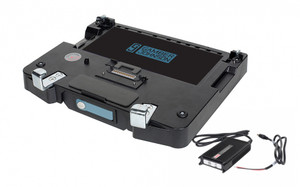 KIT: Panasonic Toughbook 55 NO RF LITE Port Replication laptop vehicle docking station. Keyed alike (7160-0577-20) and LIND 120W Auto Power Adapter with Bare Wire Lead (7300-0461) | 7170-0971-00 | 7170-0971-00