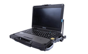 KIT: Getac B360 TRI RF Laptop Vehicle Cradle - no electronics (7160-1432-03) and Getac 120W auto power adapter w/ Cig lighter connector (7300-0471) | 7170-0795-03 | 7170-0795-03