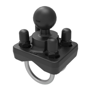 RAM® Double U-Bolt Ball Base for 1" - 1.25" Rails - B Size | RAM-B-235U | RAM-B-235U