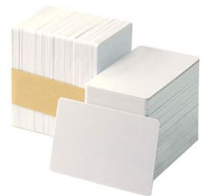 Zebra white composite cards, 30 mil, Retransfer ready (500 cards) | 104524-801