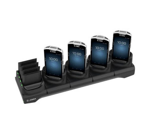 TC51/56 5-Slot Charge Only Cradle with 4-Slot Spare Battery Charger, charges up to 4 devices and up to 4 spare batteries.  INCLUDES POWER SUPPLY AND DC CABLE. Country Specific AC Line Cord, Sold Separately. | CRD-TC51-5SC4B-01