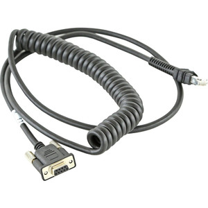 Cable - RS232: DB9 Female Connector, 9ft. (2.8m) Coiled, Power Pin 9 | CBA-R71-C09ZAR
