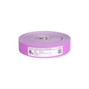 Wristband, Polypropylene, 1x10in (25.4x254mm); Direct thermal, Z-Band Splash, Adhesive closure, 1in (25.4mm) core, 350/roll, 4/box, Purple. Black mark sensing. | 10012718-7