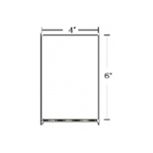 Label, Kimdura Polypropylene, 3.9375x0.9375in (100x23.8mm); 4 Across,TT, PolyPro 4000T, High Performance Coated, Permanent Adhesive, 1in (25.4mm) core, 1900/roll, 6/box, Plain | 10007446
