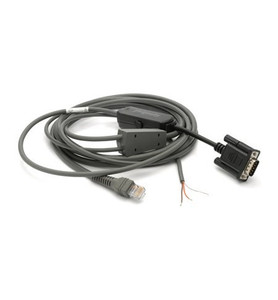 Cable - RS232: 9ft. (2.8m) Straight, Nixdorf Beetle - Direct Power with EAS | CBA-R13-S09EAR