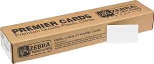 Zebra white composite cards, 30 mil high coercivity magnetic stripe without optical brightener (for use with YMCUvK) (500 cards) | 104524-105