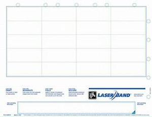 Wristband/Labels, Paper/PET, 8.5x11in (216x279mm); Laser, LaserBand Original, Adhesive Closure, Adult, W/20 labels, 1000 sheets/box | PLS-102WCX