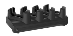 EC50/EC55 4-Slot Charge Only Non-Locking Cradle; Supports device without trigger gun;  Includes power supply (PWRBGA12V108W0WW) and DC cable (CBL-DC-381A1-011);  AC Cable sold separately | CRD-EC5X-4SCO-01