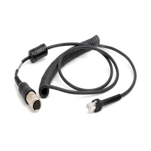 VC5090, DS34/35, LS2208, and LS34/35: RS232 Scanner Cable, Coiled, 9ft. (2.8m) Extended, Rugged Amphenol Connector. Recommended for Wavelink Terminal Emulation. Not Intended for Use in Freezer Environments| 25-71917-02R | 25-71917-02R