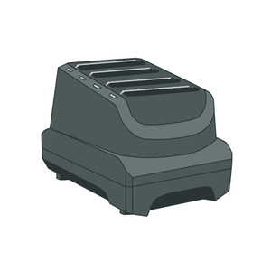 MC90/MC91/MC92 4 Slot Ethernet Charge Cradle Kit INTL. Includes: 4 Slot Ethernet Cradle CRD9101-4001ER, corresponding Power Supply and DC Line Cord. Must purchase country specific 3-wire grounded AC Line Cord separately. | CRD9101-411EES