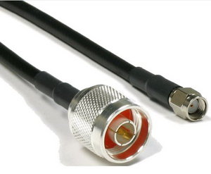 PT240-010-RSM-SNM: 10 Feet 240 Type Low loss Cable Assembly with Reverse Polarity SMA-Male and N-Male Connectors